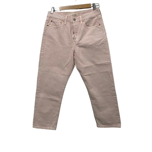 Levi's Wedgie Straight Women's Pink Jeans - Picture 4 of 15